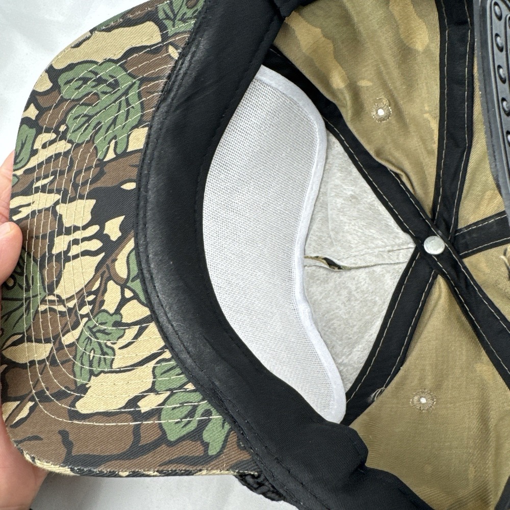 Vintage 90s Cobra Cap Camo Hat Flexcon Industries Rope Snapback Water Well Tanks - Picture 7 of 9